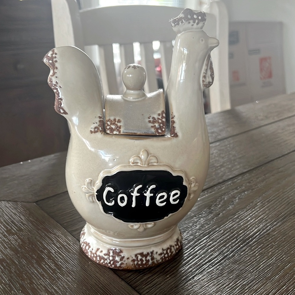 The Spring Shop Ceramic chicken Coffee Container
